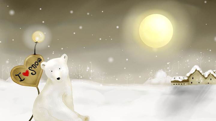 White Bear Love Snow